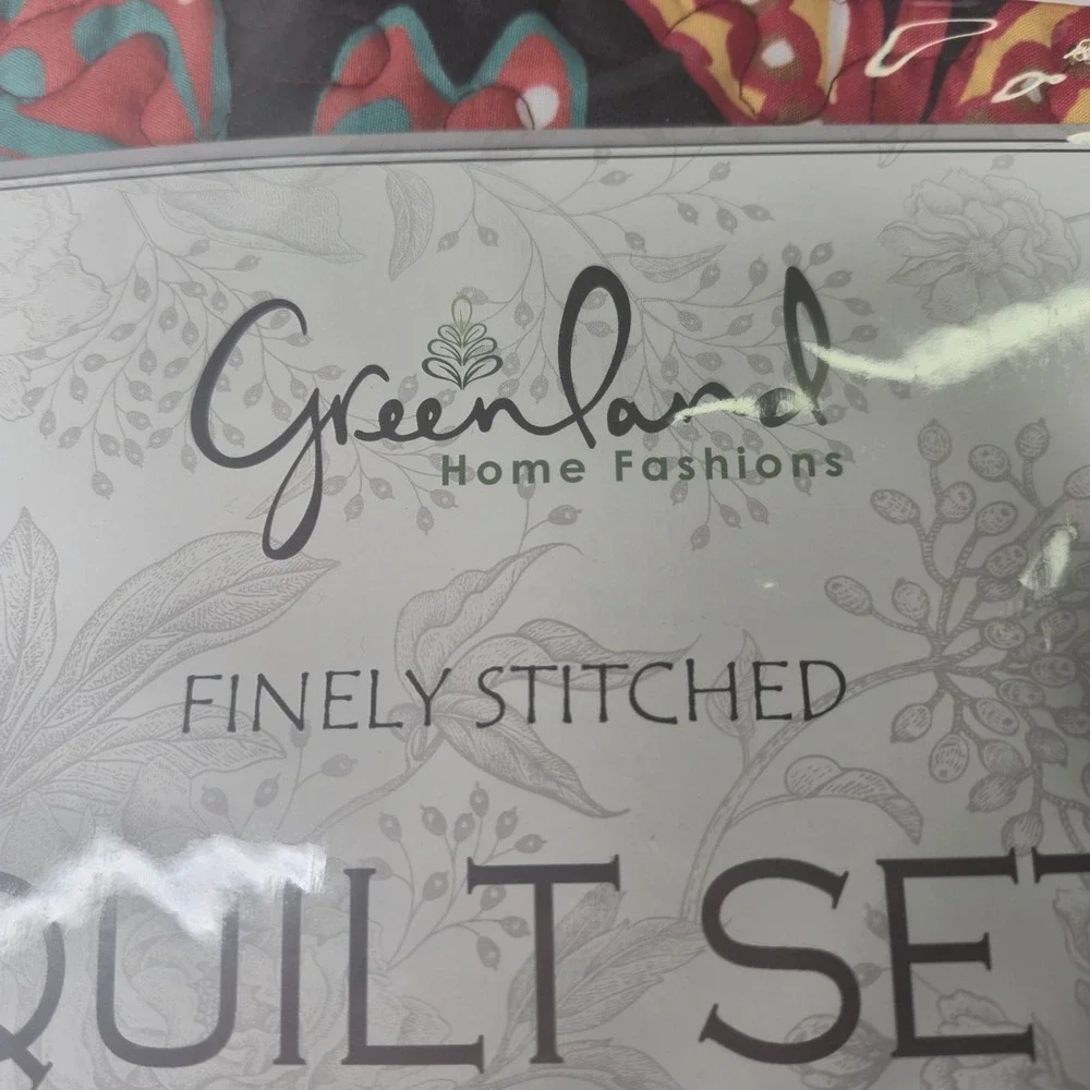 Greenland Home Fashions Jessa Vintage Boho Quilt Set 3 Piece Full Queen NEW